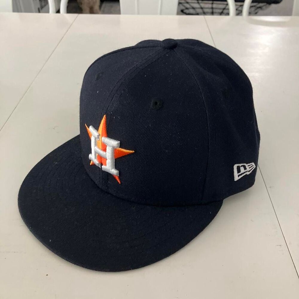Houston Astros New Era Official On-Field MLB Baseball Hat Cap Size 7 1/8